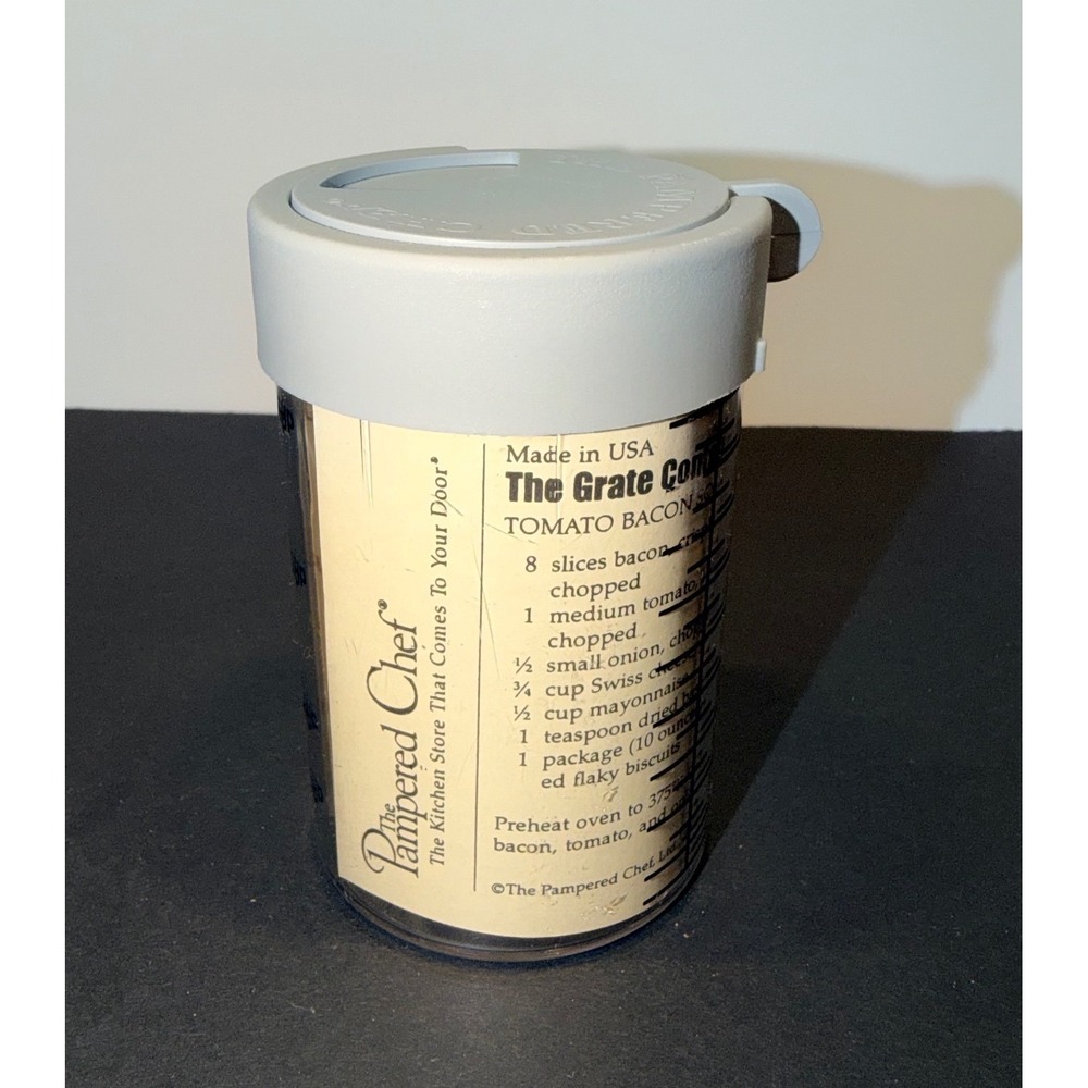 Pampered Chef Mini Measure-All Cup 1278 Adjustable 1 Cup 250mL Store Container